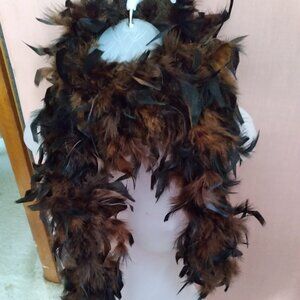 Black & Brown Feather Boa